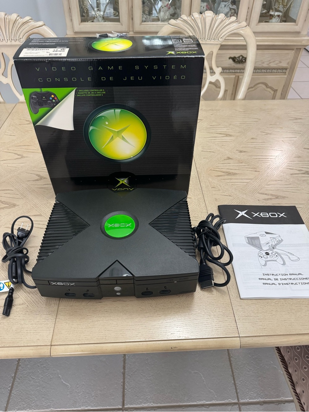 Original Xbox Console 2001 Used twice Missing controller